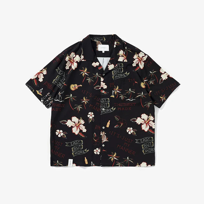 714street 'Luau' Short Sleeve Button-Up Shirt