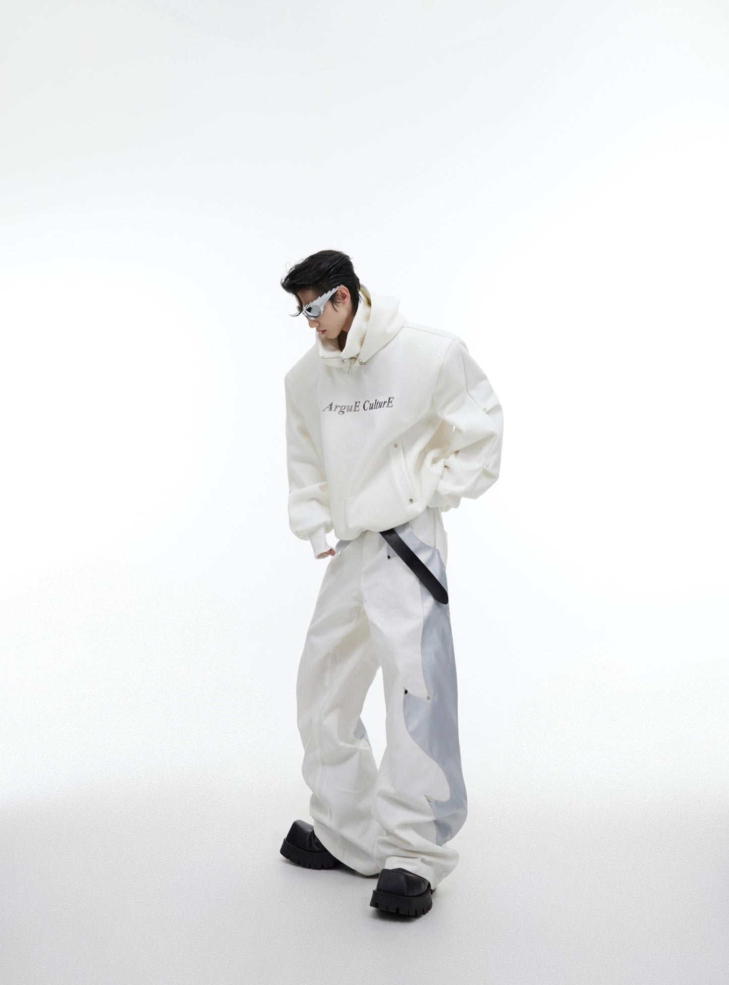 CulturE Logo Hoodie with Silver Stud Accents