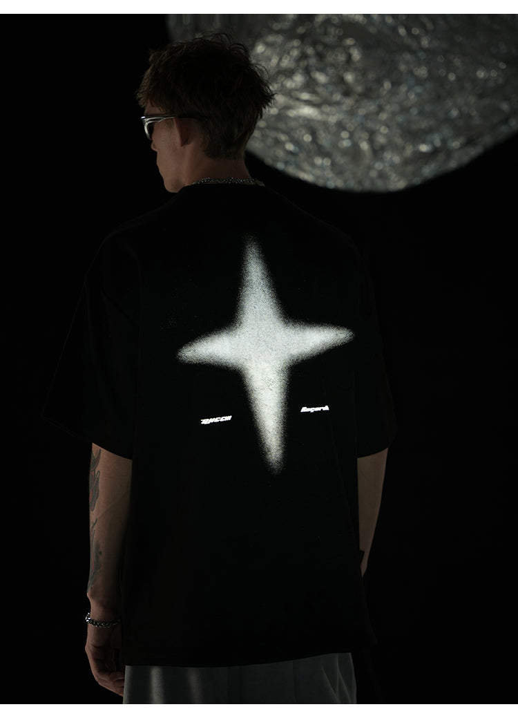 BJHG 3M Reflective Star Spike T-Shirt