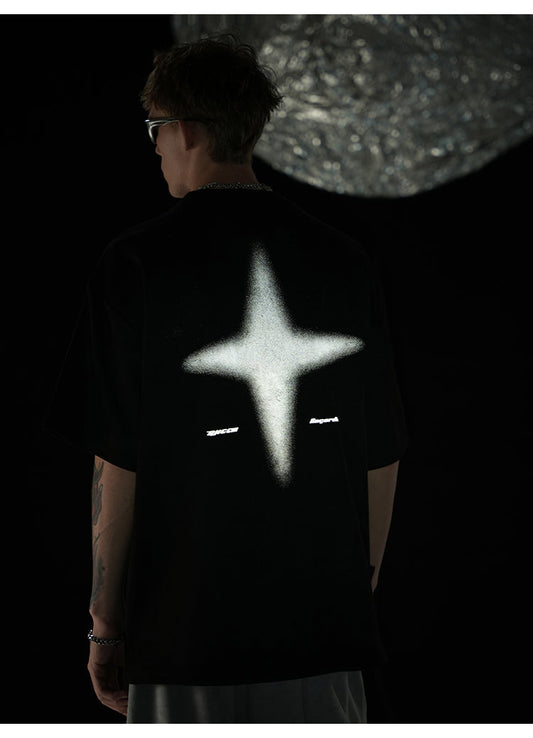 BJHG 3M Reflective Star Spike T-Shirt