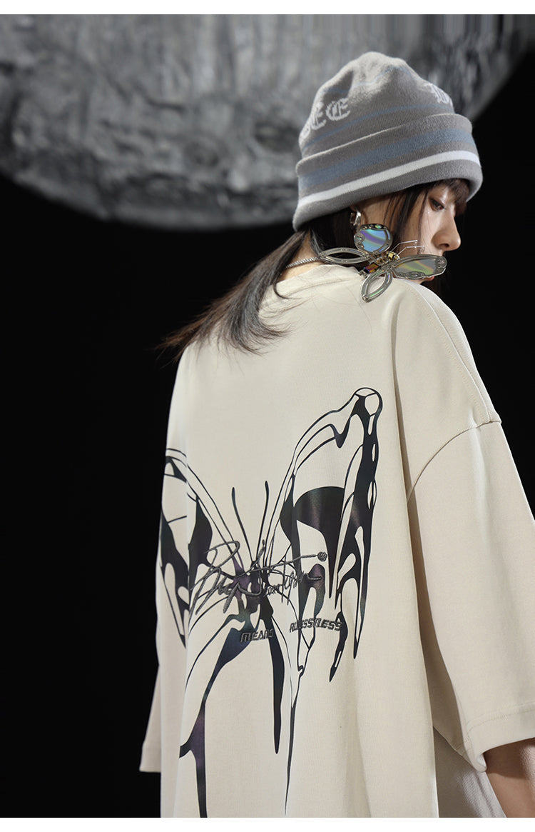 BJHG 3M Reflective Butterfly T-Shirt