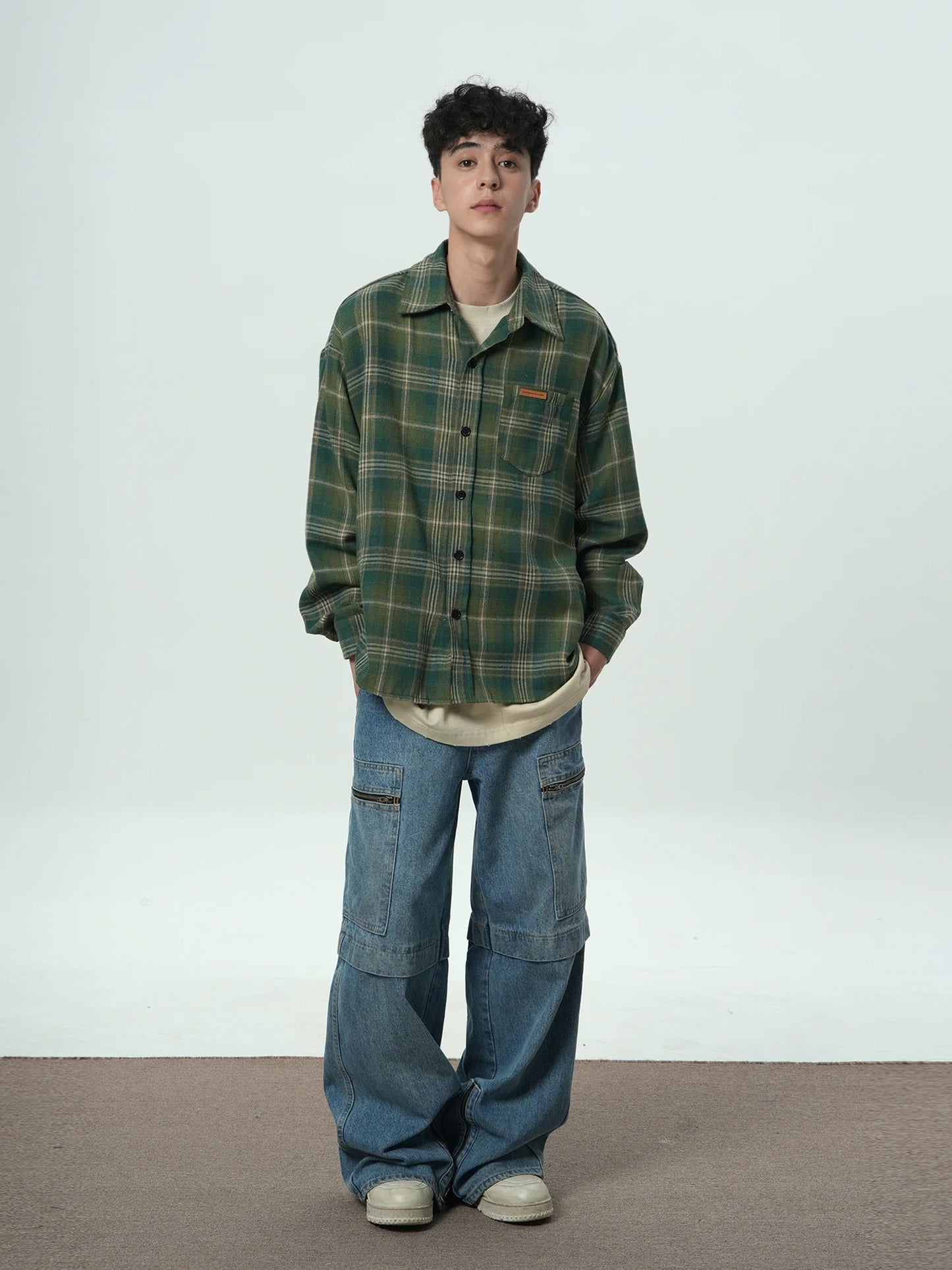 JUMPNEXT Distressed Brushed Flannel