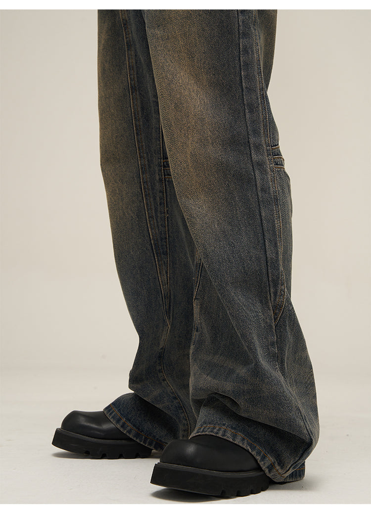 Faded Flare Denim Jeans