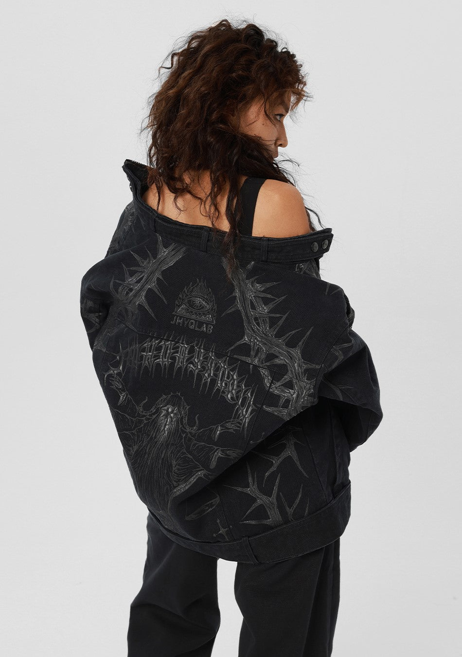 JHYQ Heavyweight Jacket with Embossed Thorn Design