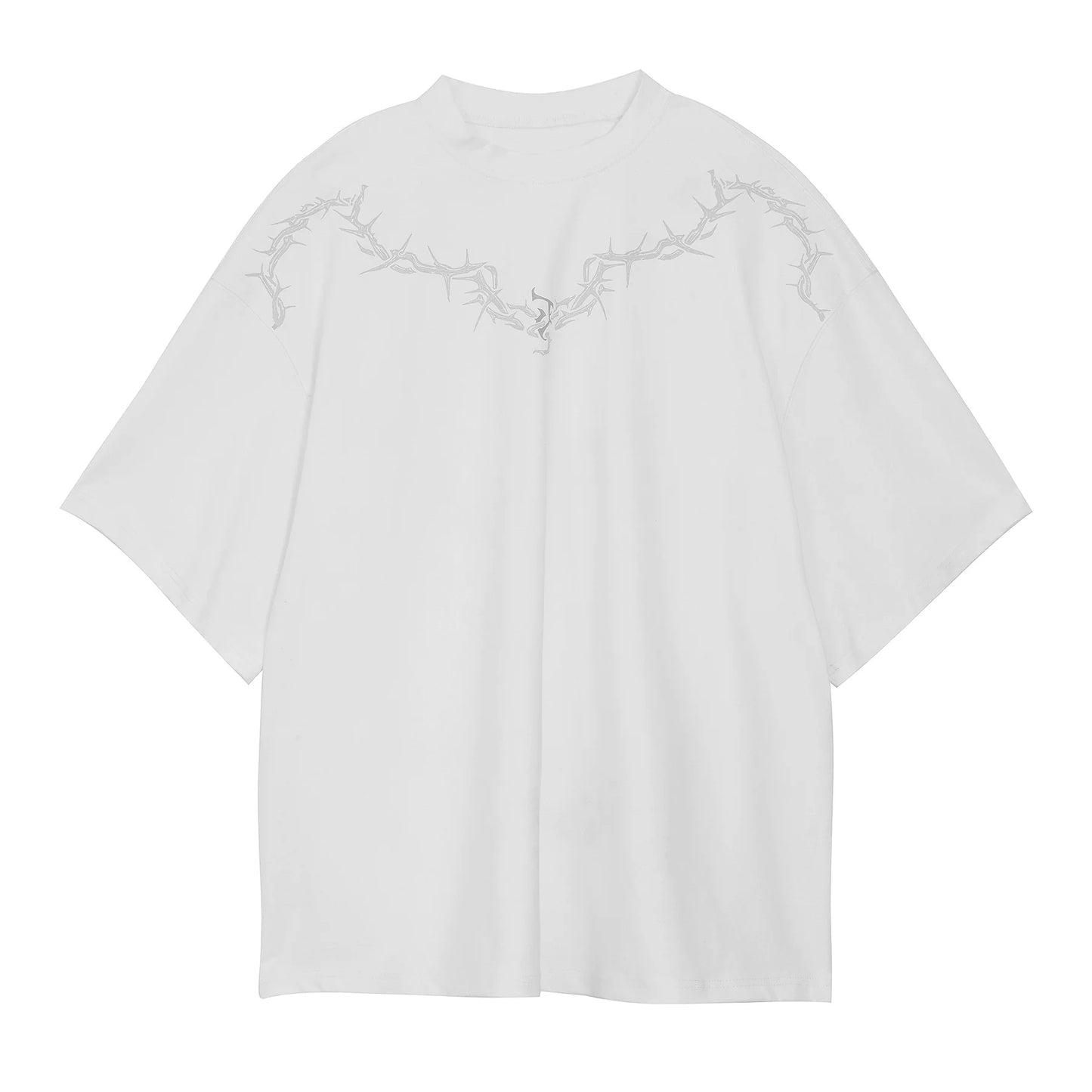 JHYQ Thorn Design Collar T-Shirt