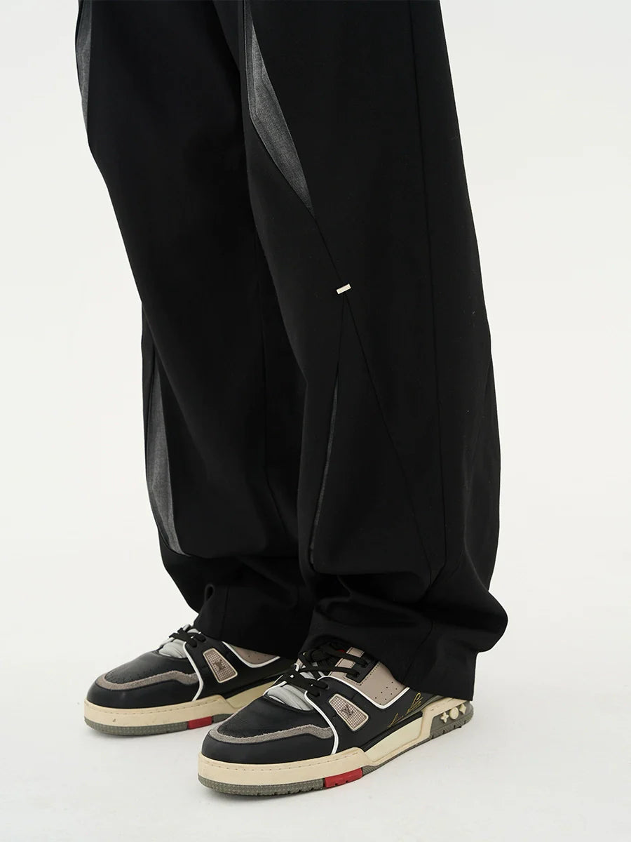 Edgy Spliced Trousers