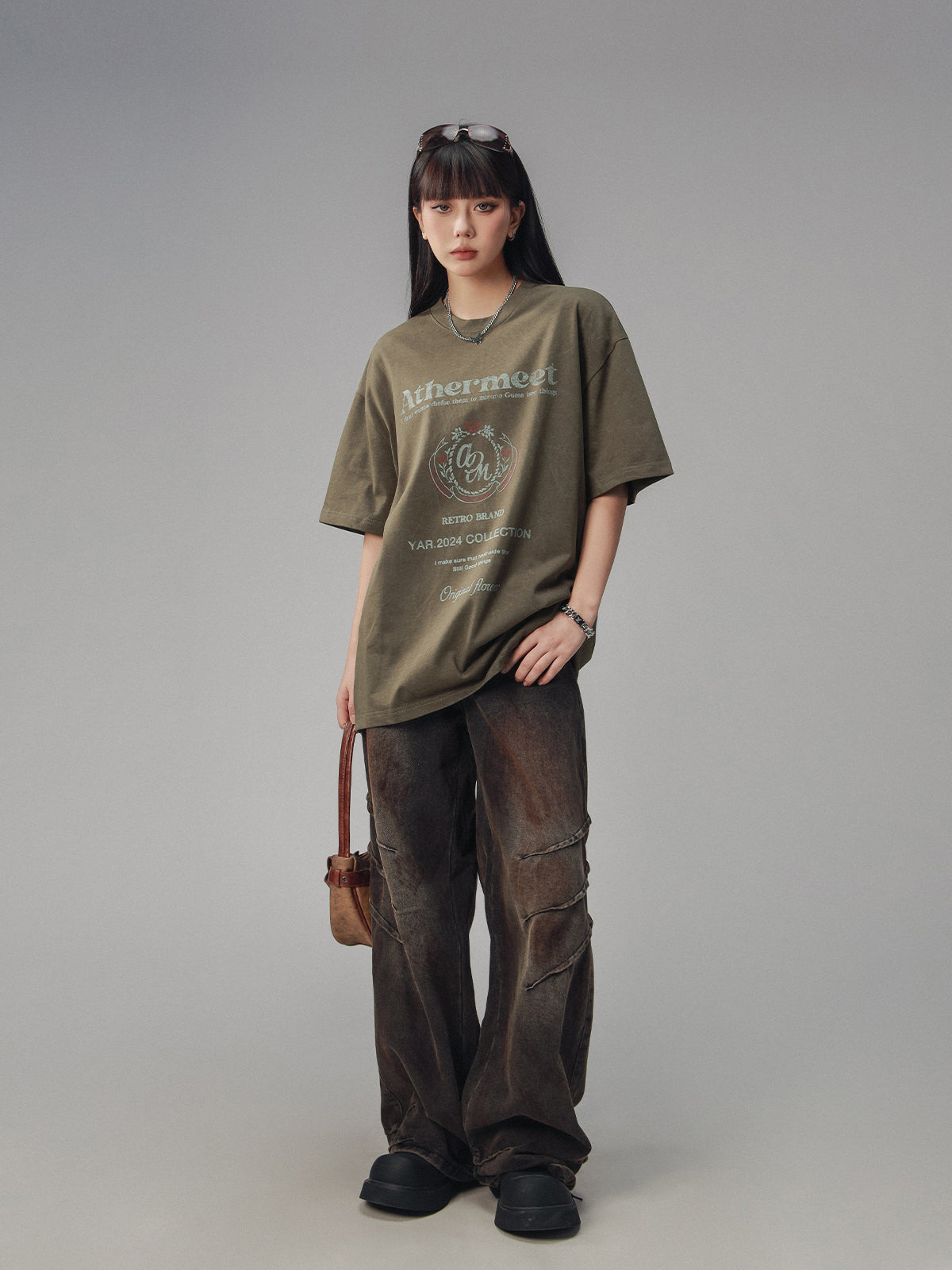 CTB Retro Distressed College T-Shirt