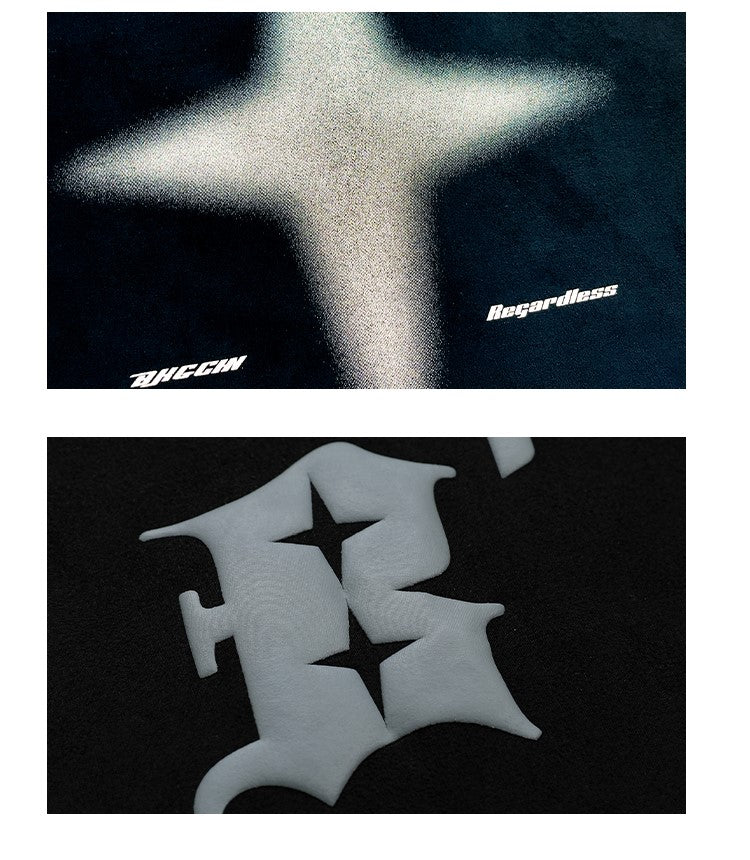 BJHG 3M Reflective Star Spike T-Shirt