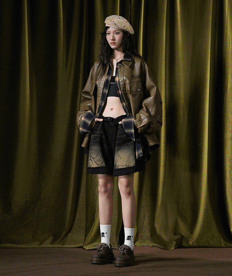 BJHG Classic Retro Motorcycle Jacket