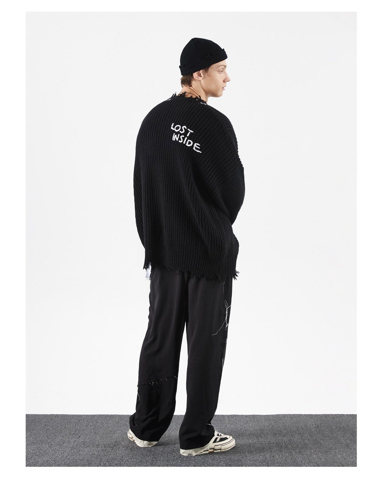 PCLP 'Lost Inside' Vintage-Inspired Distressed Knit Sweater