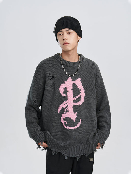 PCLP Mosaic Pattern Knit Sweater