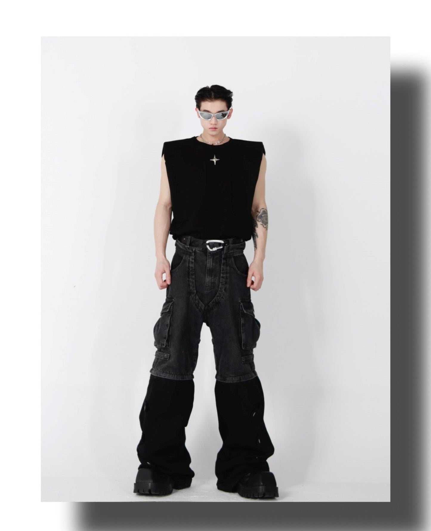 CulturE Star Spiked Tank Top