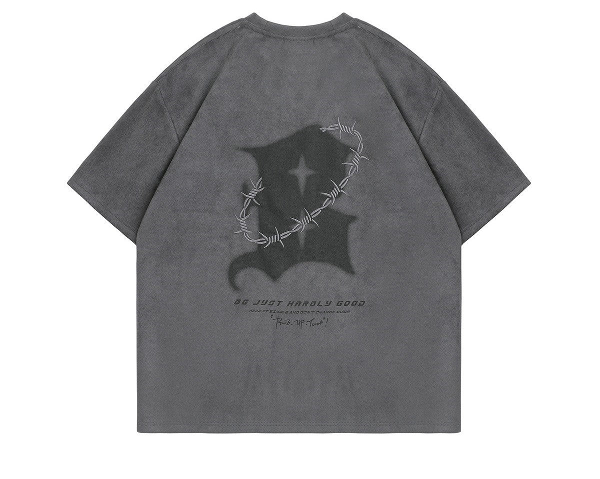 BJHG 'Thorns' Suede T-Shirt