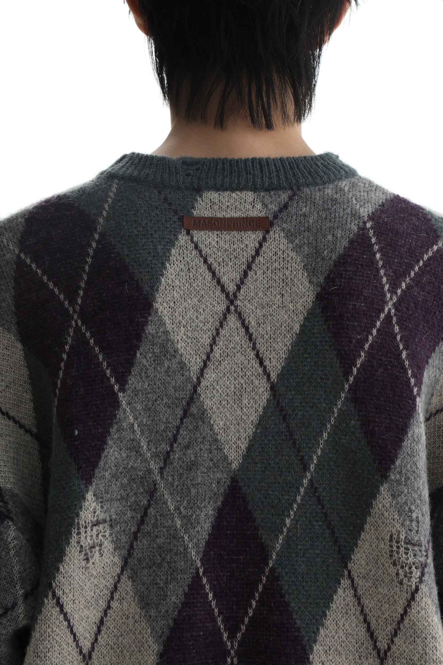 MASONPRINCE Argyle Knit Sweater