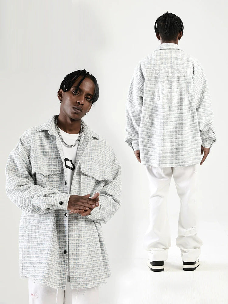 NOSAW Unfinished Edge Tweed Flannel