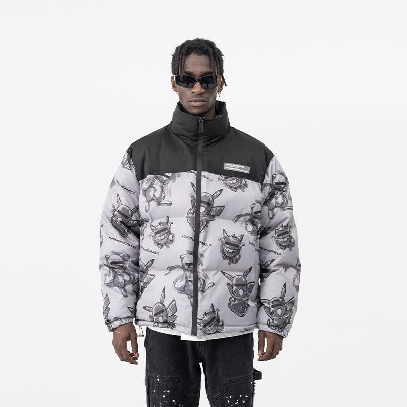 Harsh & Cruel Blinded Monsters Puffer Jacket
