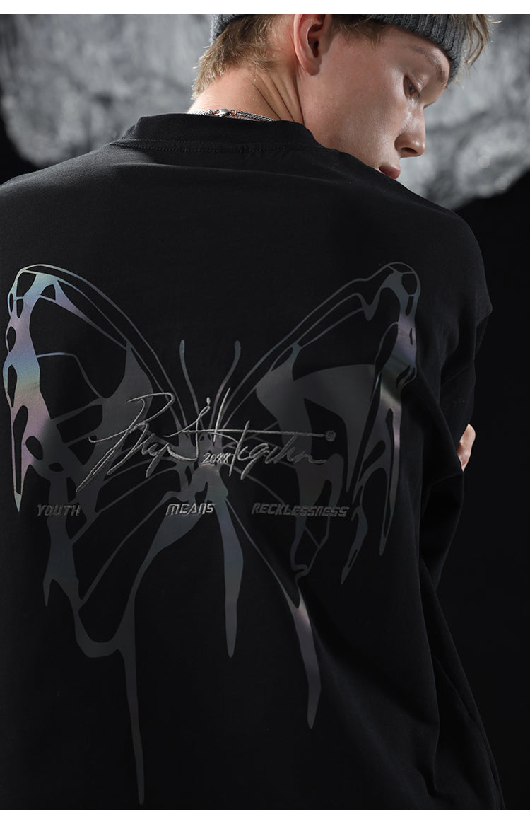 BJHG 3M Reflective Butterfly T-Shirt