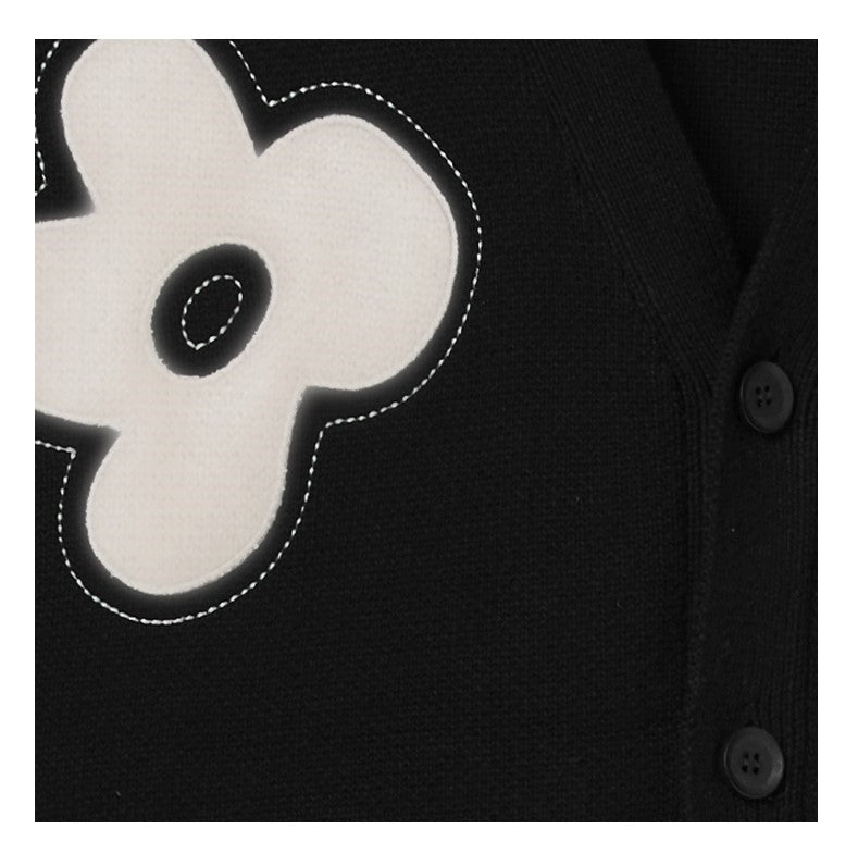 Solitary Flower Tassel Knit Cardigan by HARSH and CRUEL