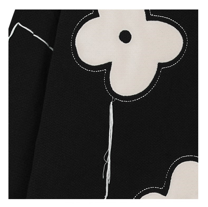 Solitary Flower Tassel Knit Cardigan by HARSH and CRUEL