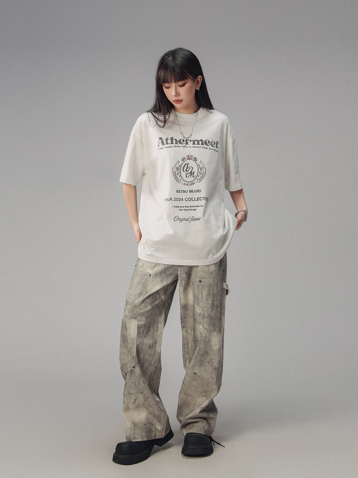 CTB Retro Distressed College T-Shirt