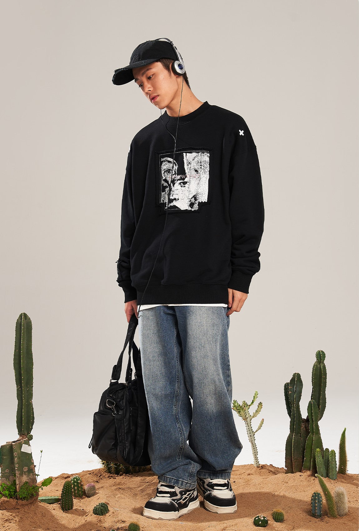 NSTNEW START 'Visions' Collage Knit Sweater