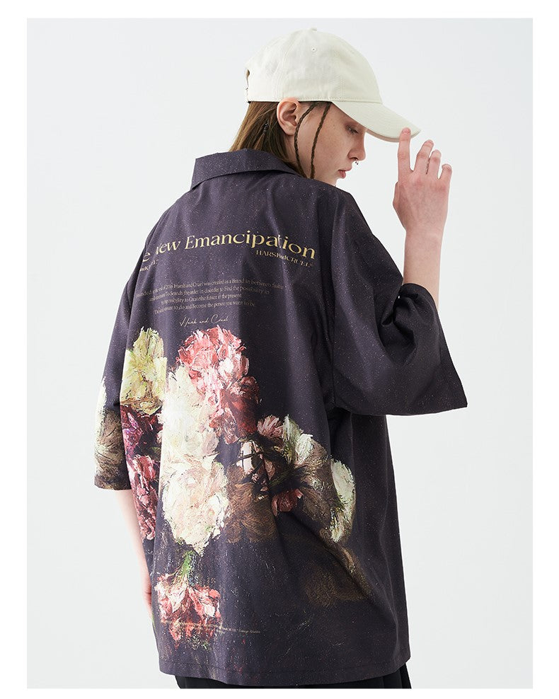 Bold and Edgy 'Baroque' Button-Up