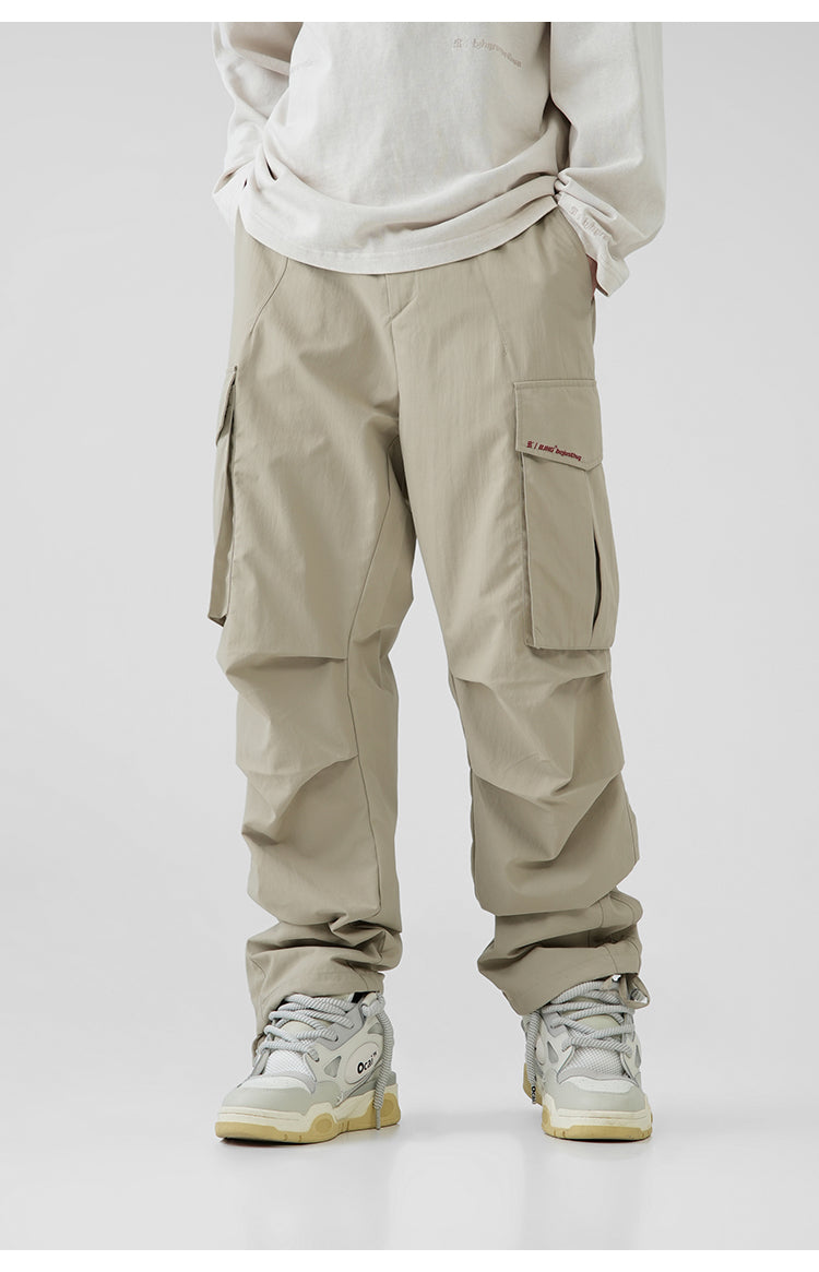 BJHG Pleated Utility Cargo Trousers