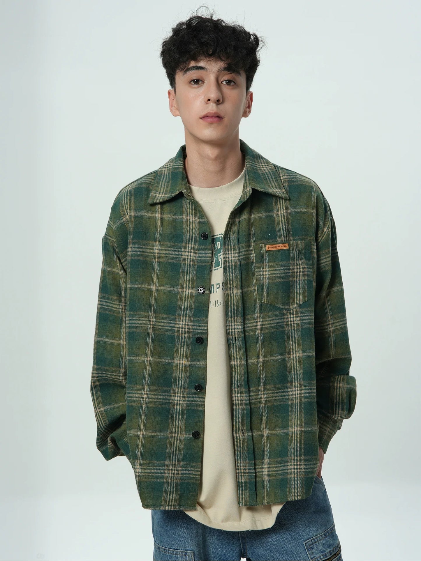 JUMPNEXT Distressed Brushed Flannel