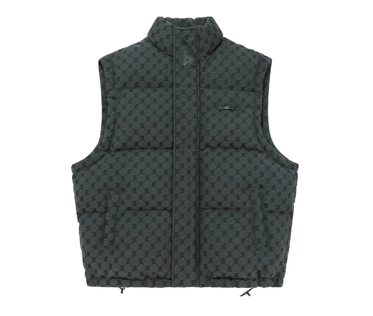 BJHG Monogram Patterned Puffer Vest