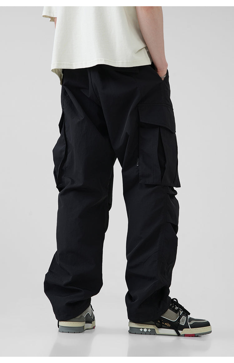 BJHG Pleated Utility Cargo Trousers