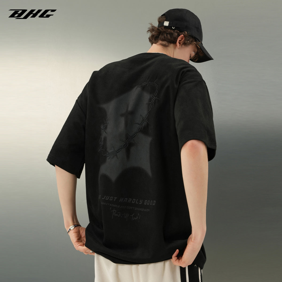 BJHG 'Thorns' Suede T-Shirt