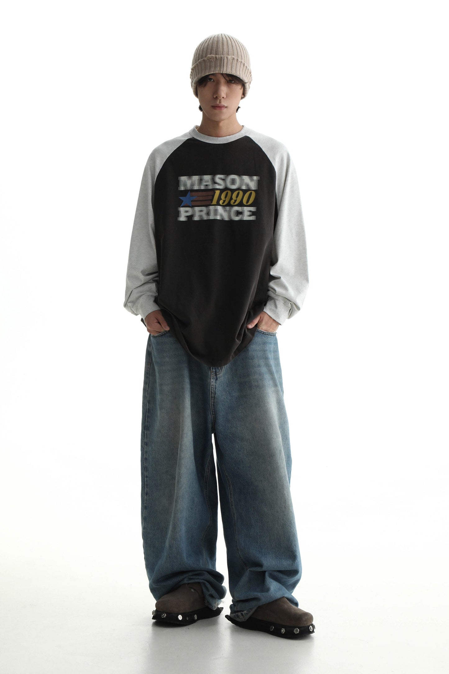 MASONPRINCE '1990' Long Sleeve with Contrast Details