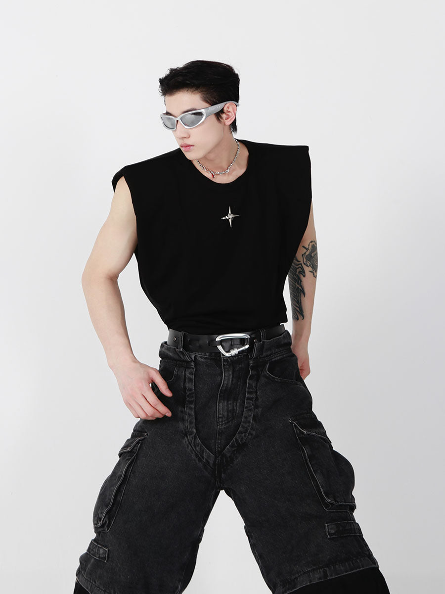 CulturE Star Spiked Tank Top