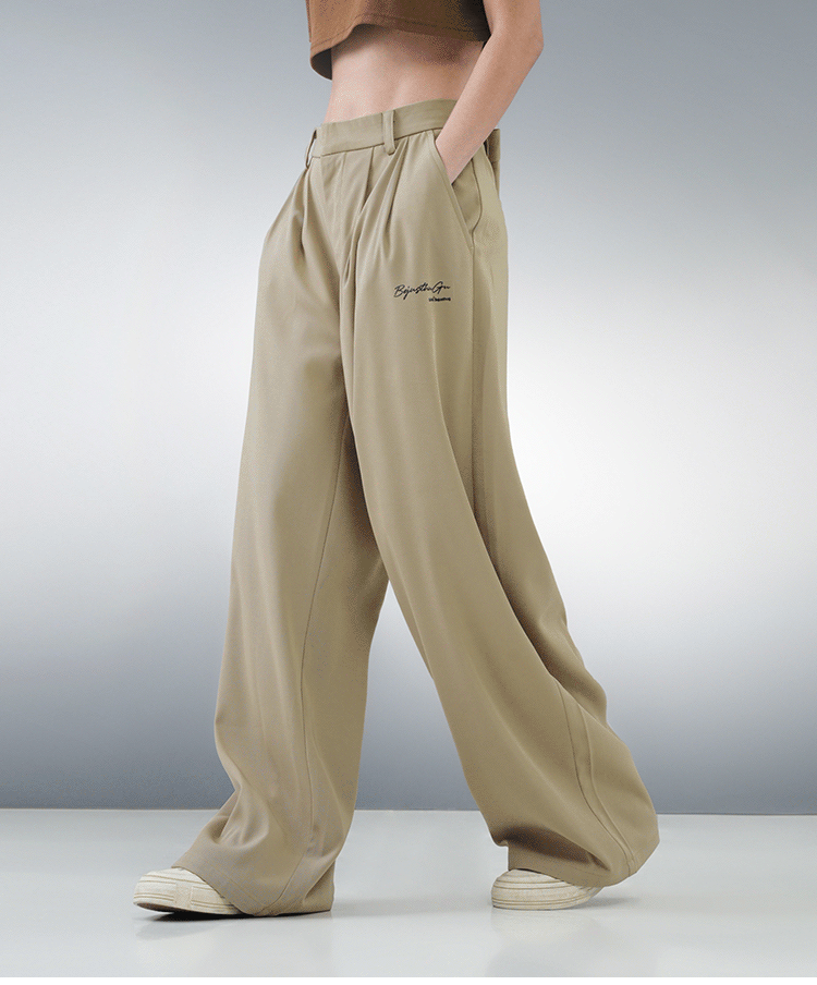 BJHG Stylish Pleated Pants