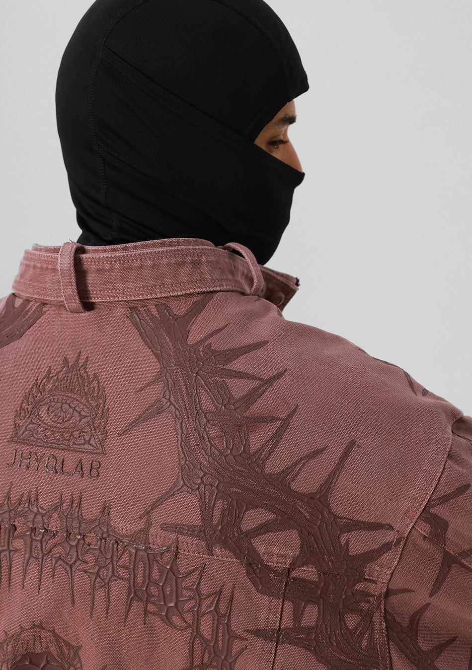 JHYQ Heavyweight Jacket with Embossed Thorn Design