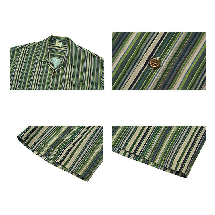 Mentmate Vintage Stripe Button-Up Shirt