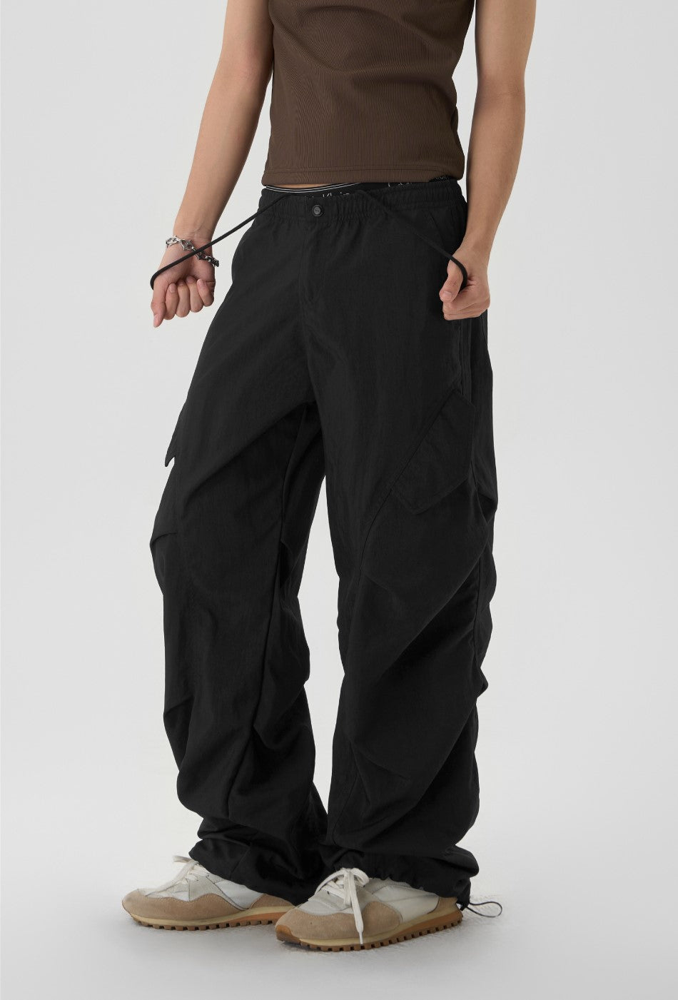 JHYQ Pleated Cargo Trousers