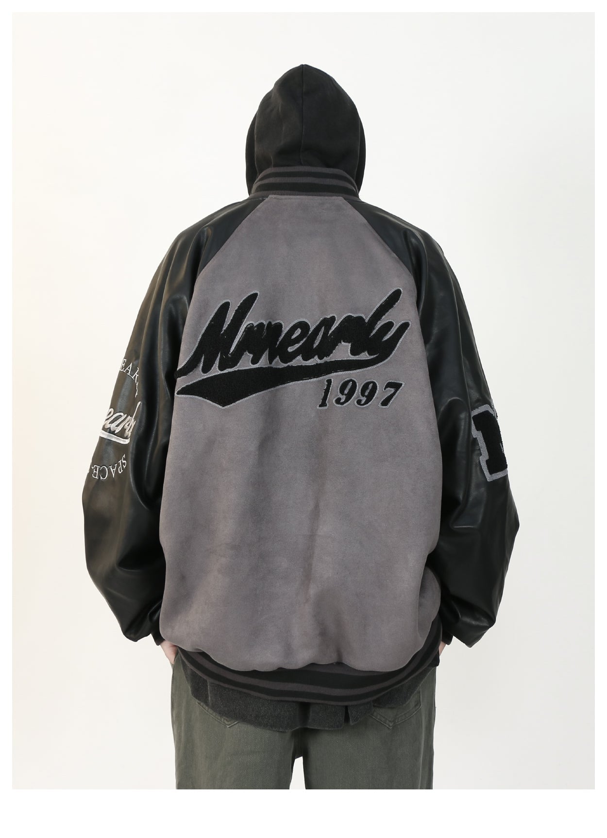 MRNEARLY Vintage 1997 Suede Varsity Jacket