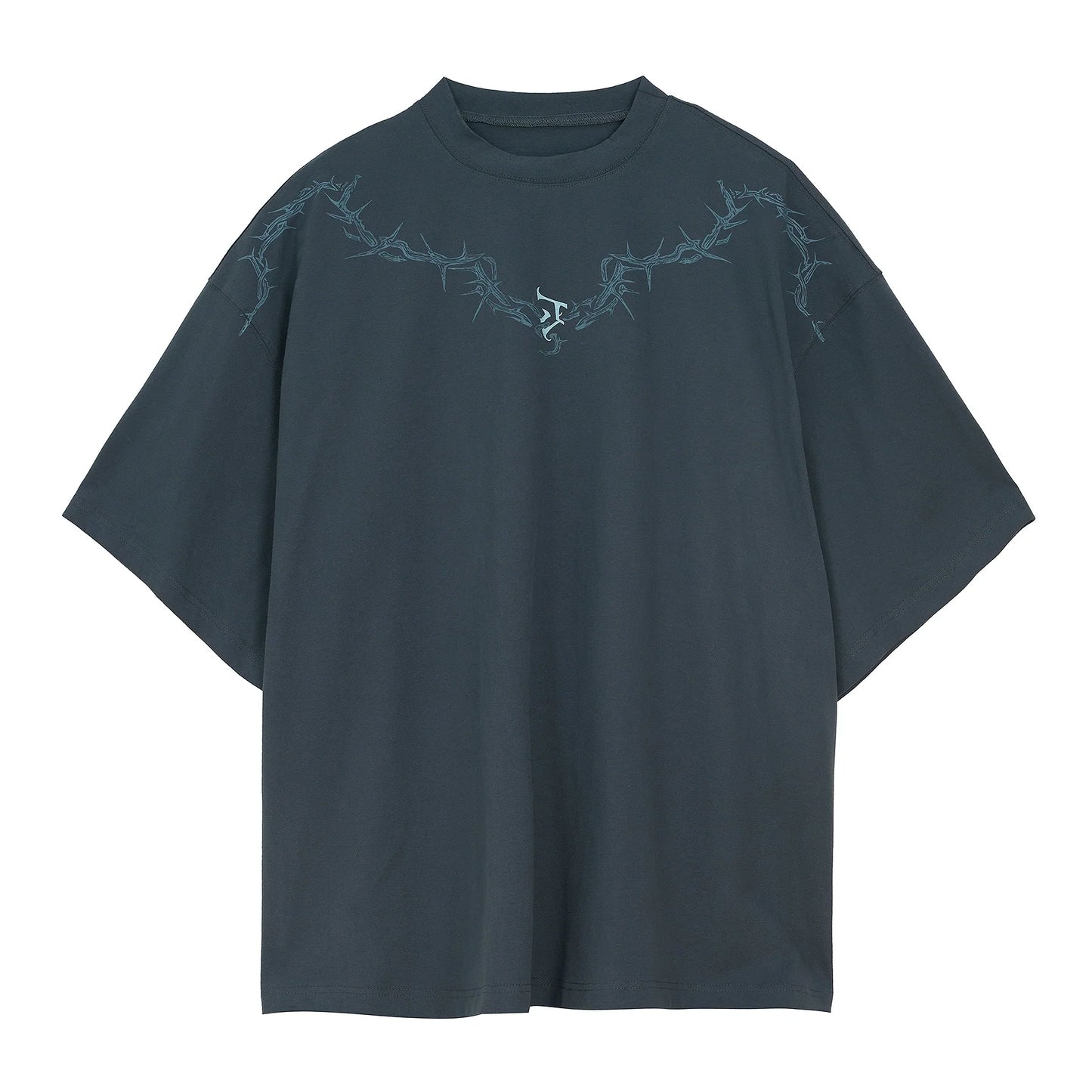 JHYQ Thorn Design Collar T-Shirt