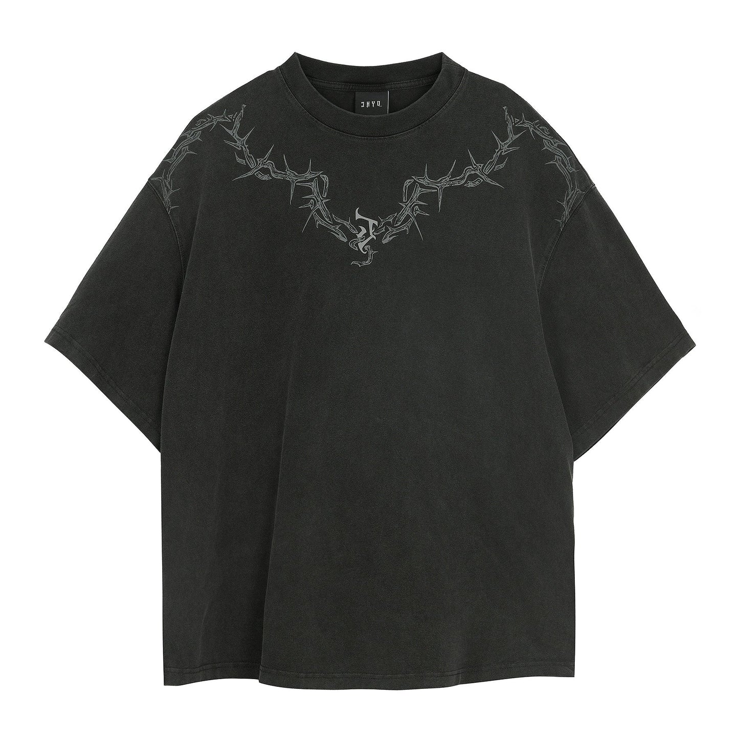 JHYQ Thorn Design Collar T-Shirt
