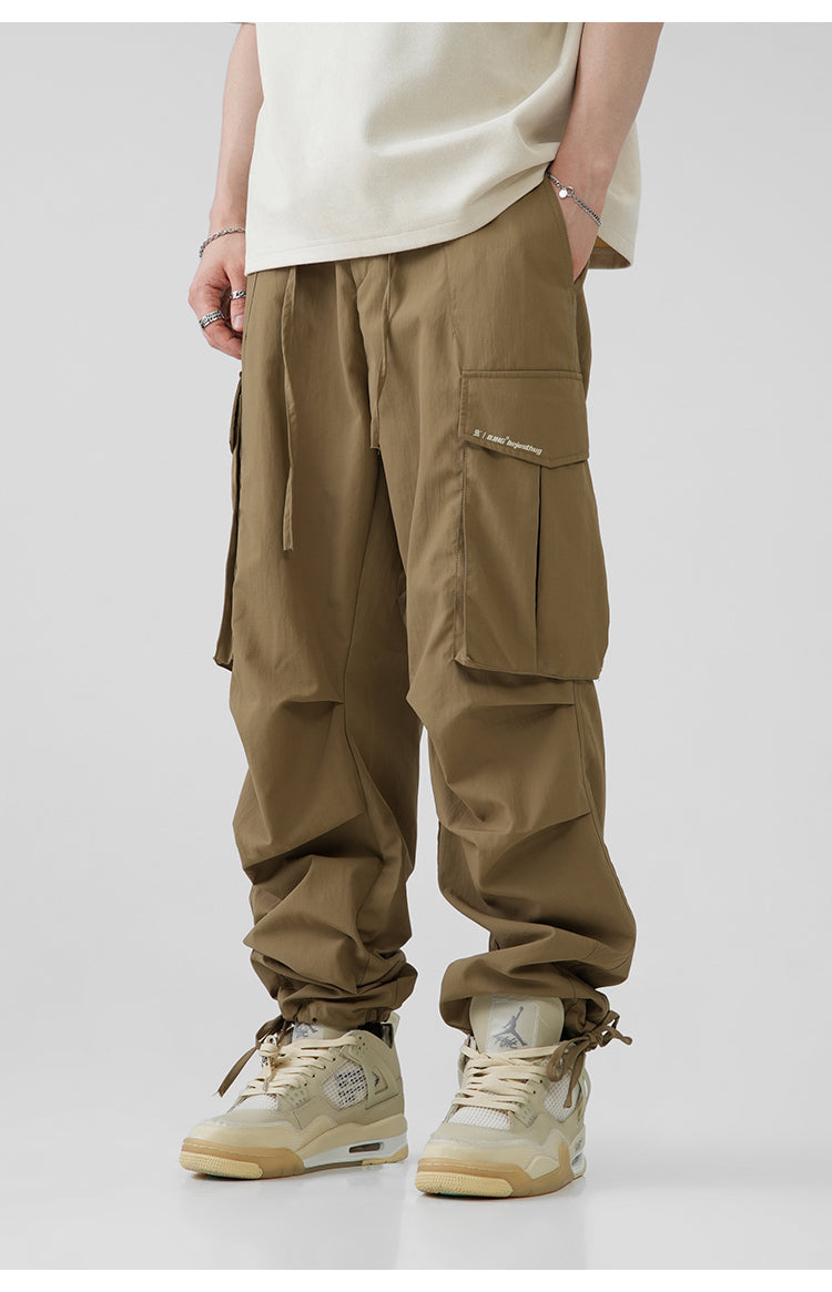 BJHG Pleated Utility Cargo Trousers