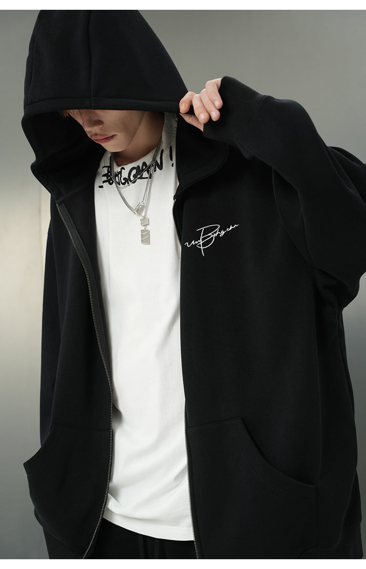 BJHG Logo Hoodie with Script Design