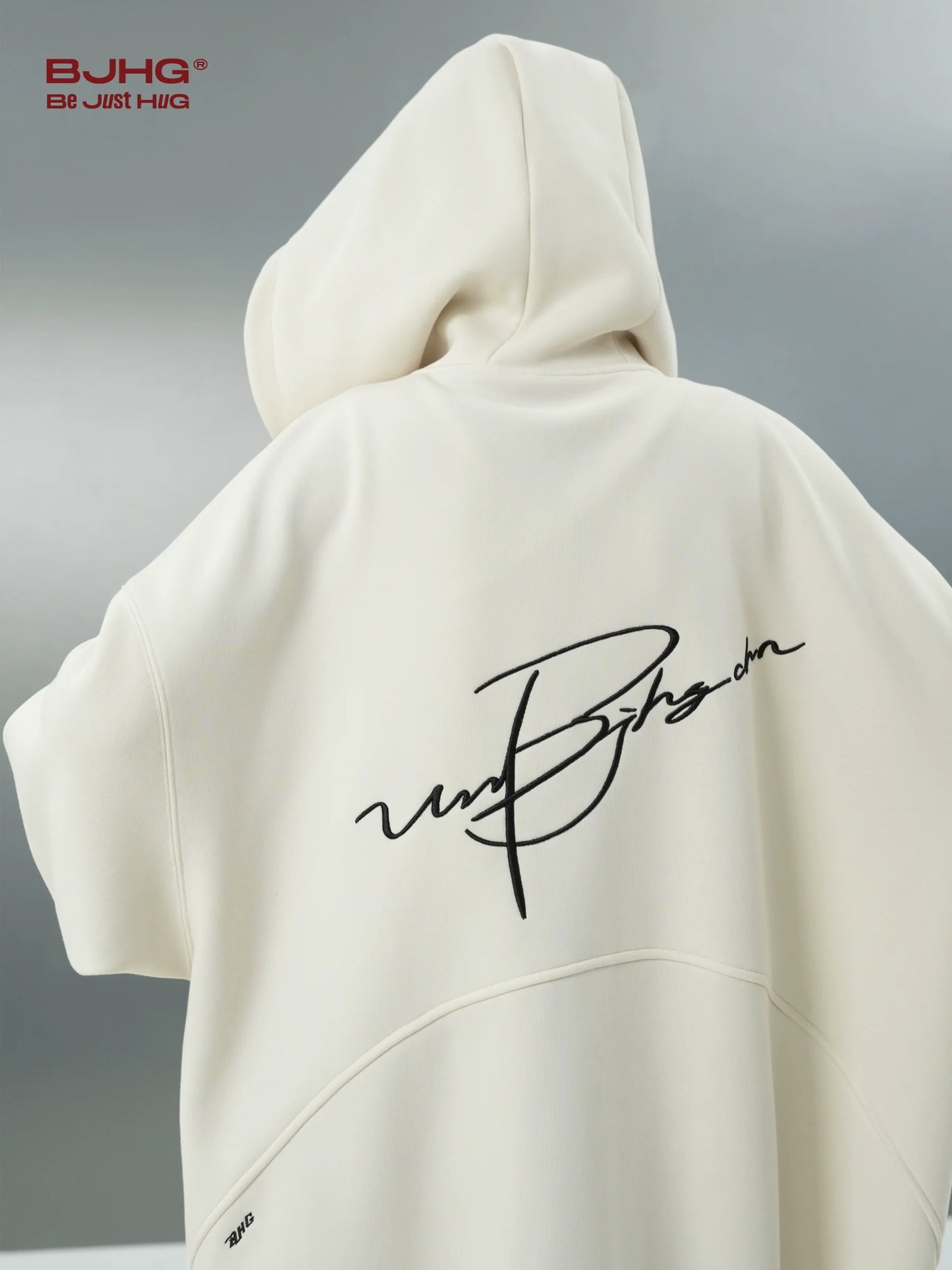 BJHG Logo Hoodie with Script Design