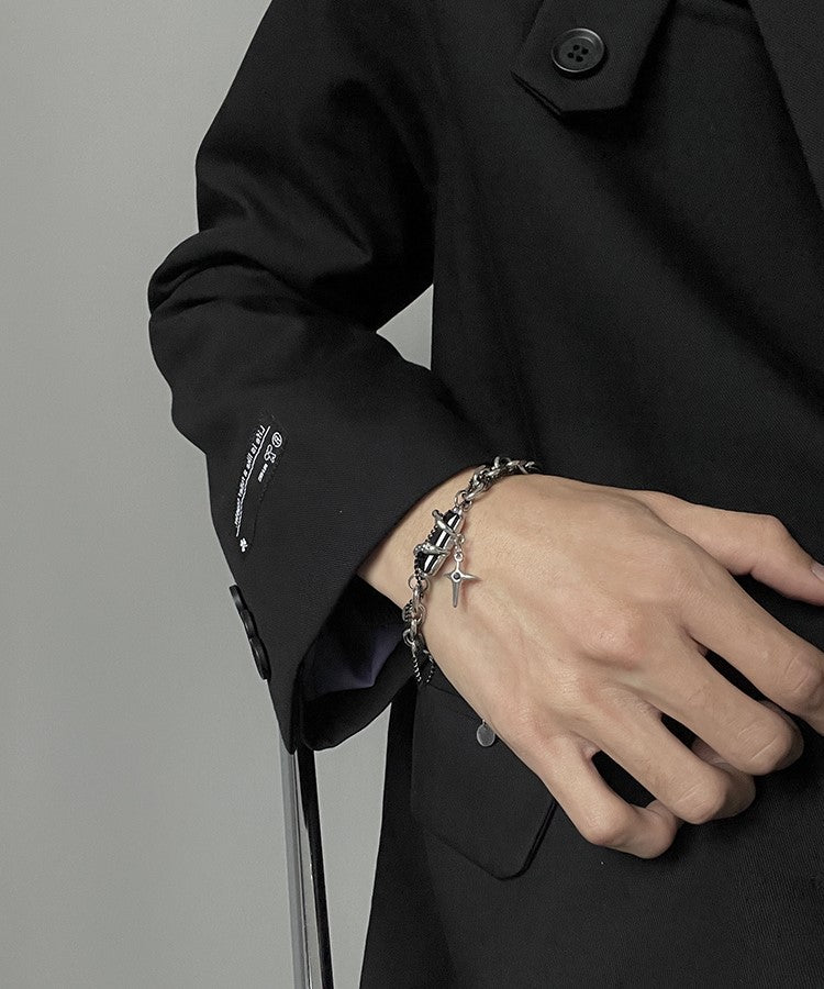 Obsidian Thorn Bracelet by HEIMA