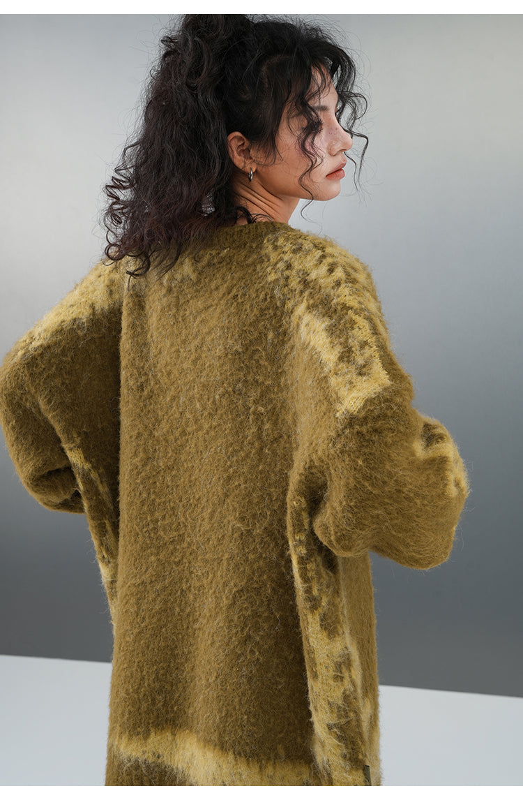 BJHG Textured Jacquard Knit Sweater