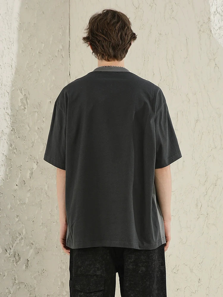 NOSAW Color Block Spliced T-Shirt