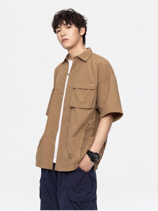 GTRG Panelled Button-Down Shirt