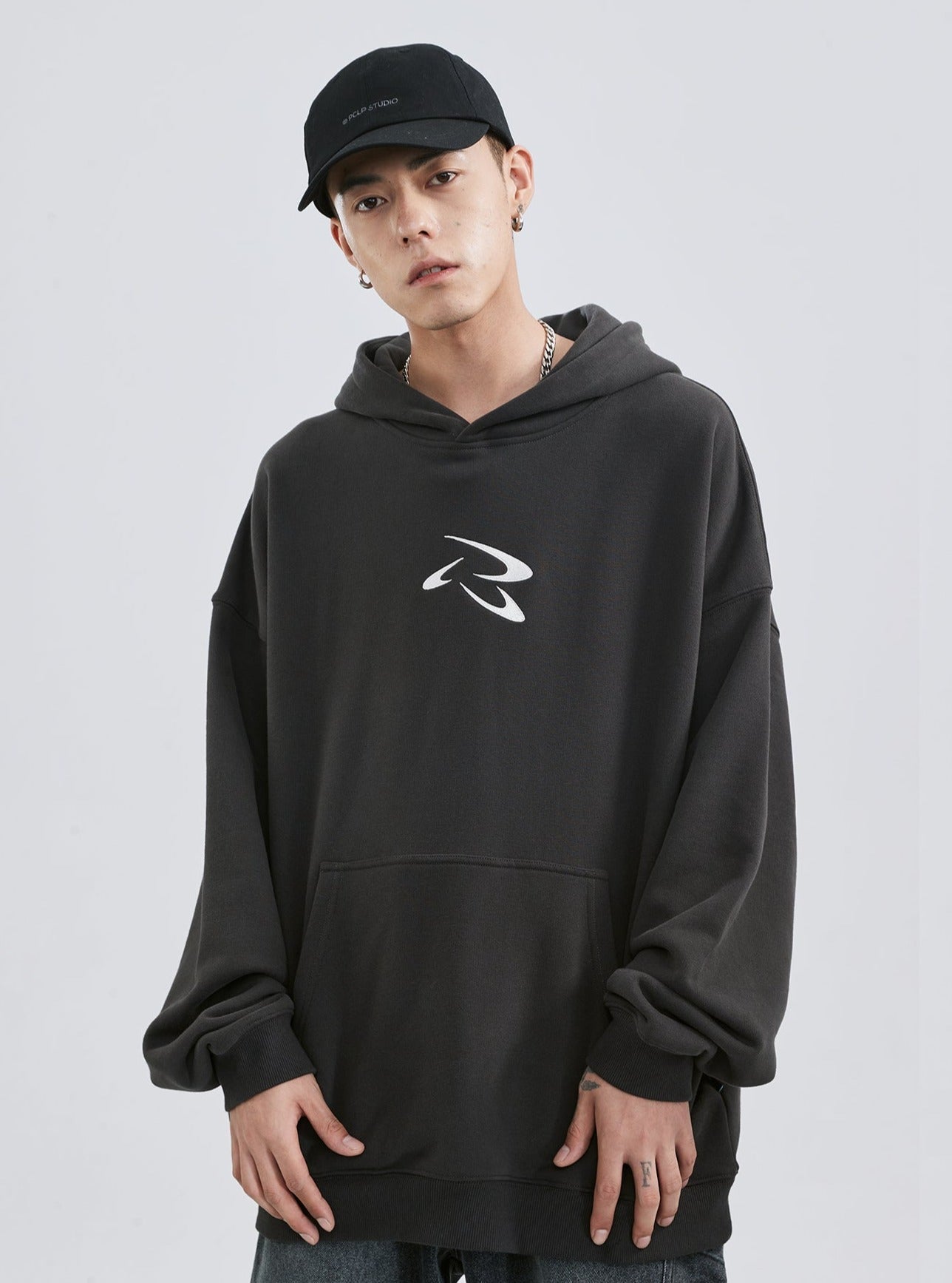 PCLP Embroidered Hoodie with Frisbee Design