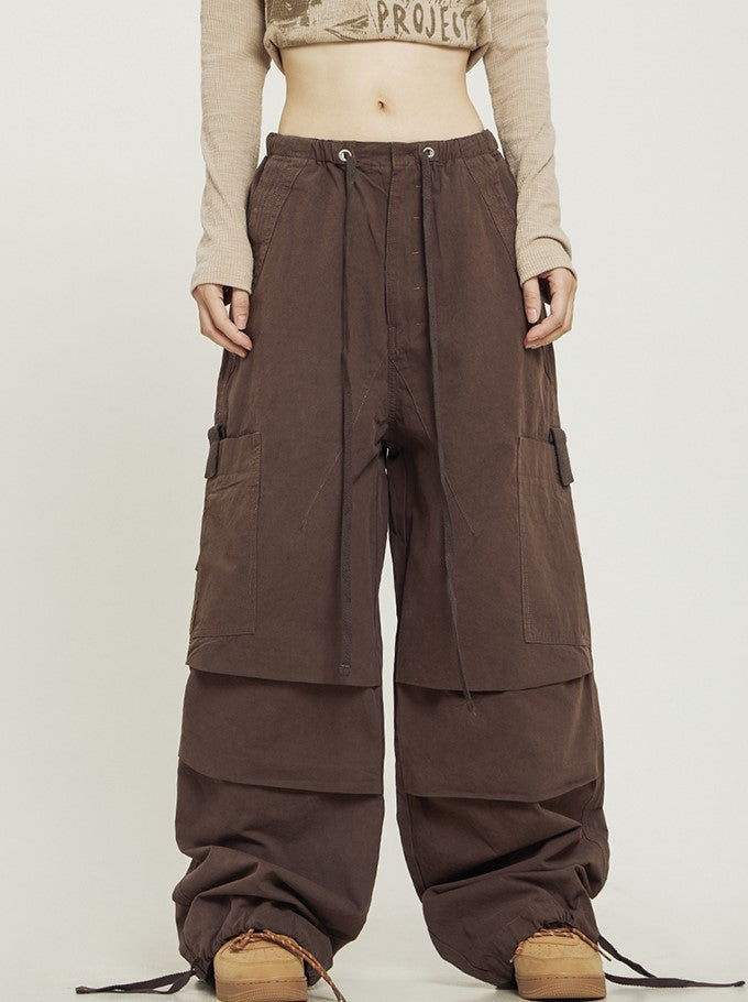 CTB Relaxed Fit Pleated Cargo Pants