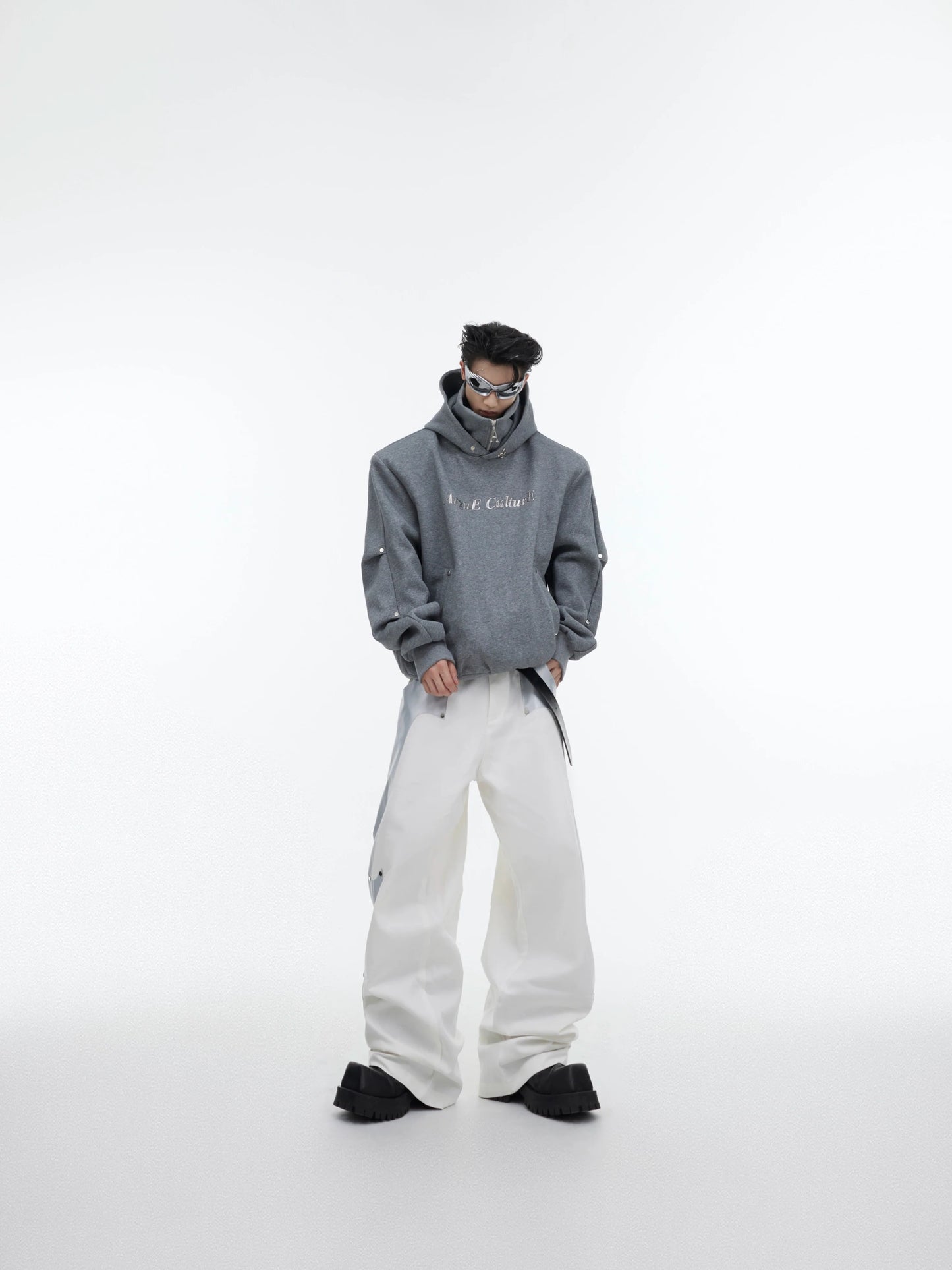 CulturE Logo Hoodie with Silver Stud Accents